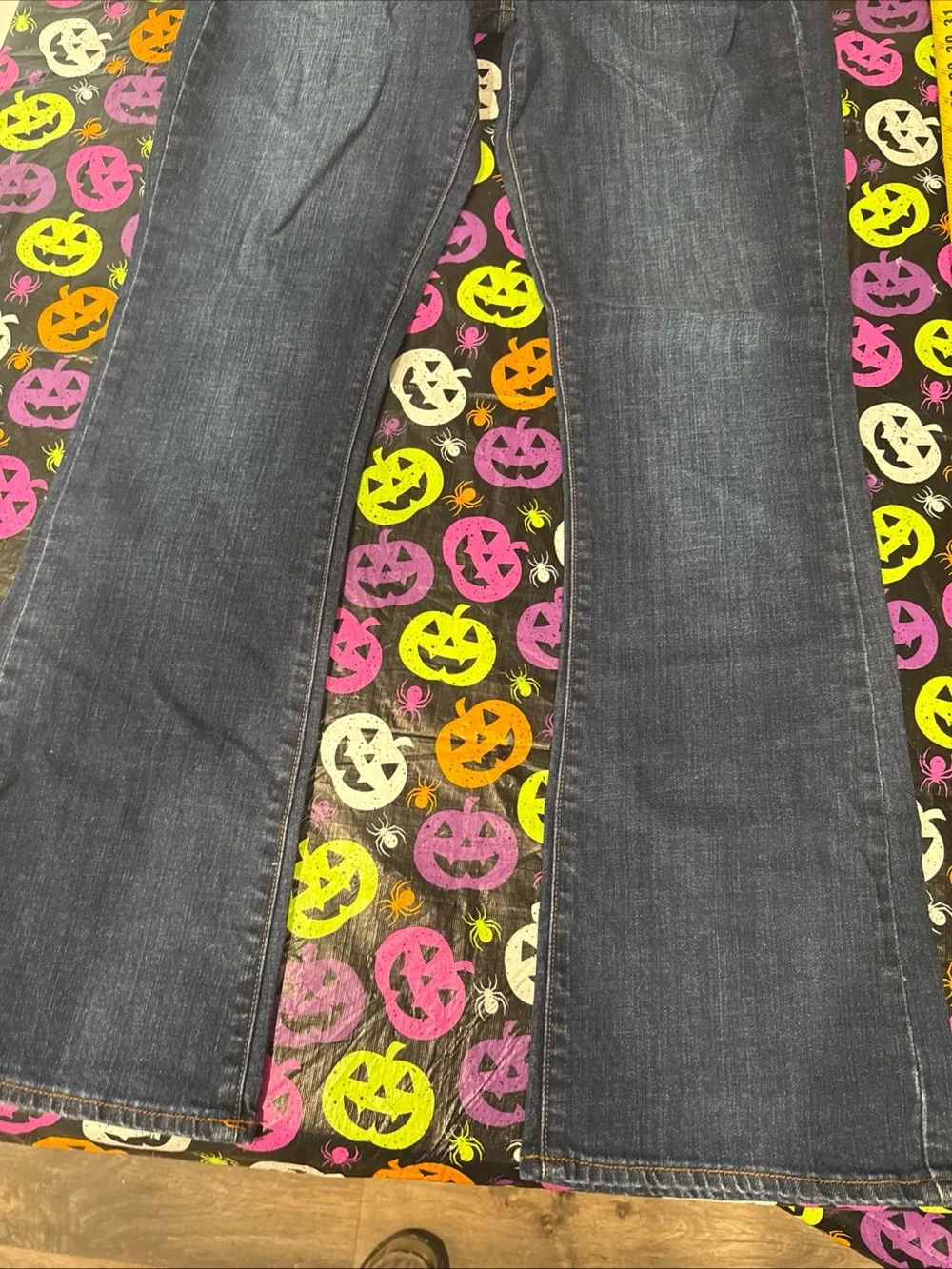 Lucky Brand Dark Blue Flared Wide-Leg Jeans